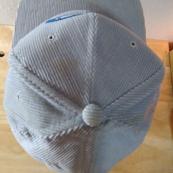 Deadstock Vintage Construction Machinery Patch Corduroy Snap Back Hat - Picture 7 of 9